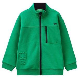 United Colors of Benetton Pull Cardigan Enfants et Garçons, Vert 108, 12 ans