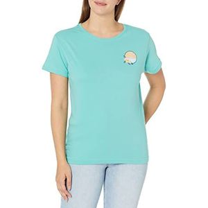 Roxy T-shirt Boyfriend Crew pour femme, bleu mer, M