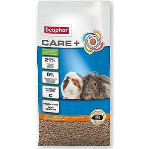 BEAPHAR CARE+ - Super Premium geëxtrudeerd voer voor cavia's - bevat vitamine C en 22% vezels - zonder toevoeging van suiker - Hoge verteerbaarheid - Natuurlijke tandslijtage - 10 kg