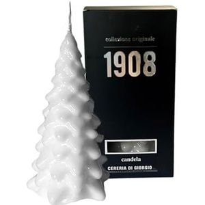 Handgemaakte kaars, kerstboom, Cereria van Giorgio-Blanco, hoogte 20 cm, handgemaakt