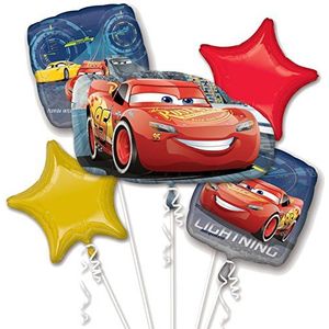 Amscan Anagram 3536701 Disney Cars 3 Flash McQueen folieballonnen, 5 stuks