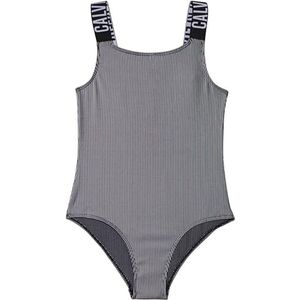 Calvin Klein Jeans Maillot de bain côtelé pour fille, PVH Black, 8-10 ans