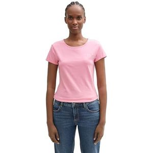 TOM TAILOR Denim 1046854 T-shirt voor dames, 36321 - Lichtroze, M