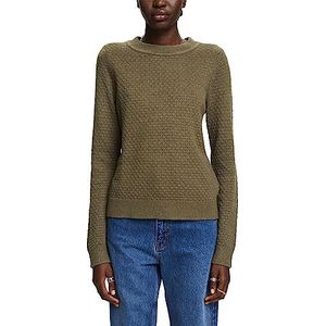 ESPRIT 993ee1i325 damessweater, Khaki groen.