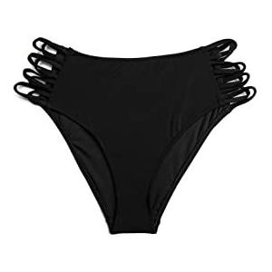 Koton Bas de bikini pour femme taille haute, Noir (999), 42