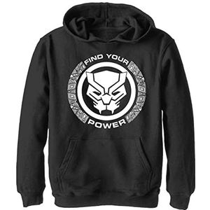 Marvel Panther Power Sweat-Shirt À Capuche Unisexe Enfants ^ garçon, Schwarz, 7 ans