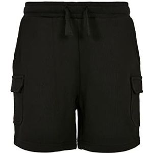Urban Classics Sportbroek voor jongens van biologisch katoen met opgestikte zakken zwart 110/116-158/164, zwart.