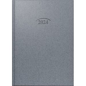 BRUNNEN Dagplanner model 765 2024 1 pagina = 1 dag bladgrootte 14,3 x 20,2 cm Strto zilver