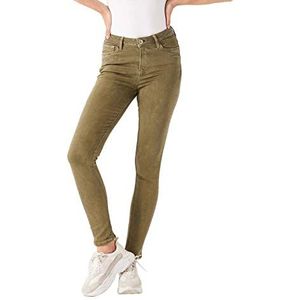 Garcia Pants Non Denim vrijetijdsbroek voor dames, oliegroen, 29, Oliegroen