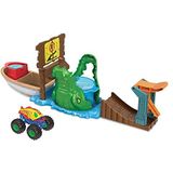 Hot Wheels Monster Trucks Color Shifters speelset voor auto, van kleur veranderend speelgoed met water, cadeau + 4 jaar (Mattel HGV14)