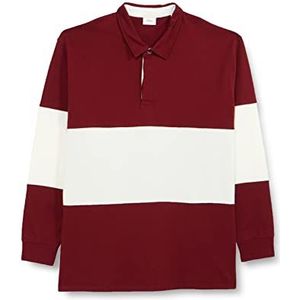 s.Oliver Big Size Poloshirt heren lange mouwen rood 5XL, Rood