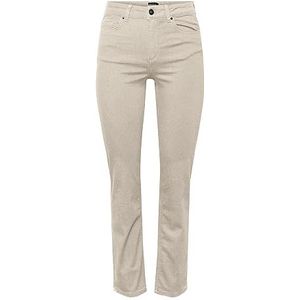 Pieces PCDELLY Straight MW ANKL WGRA Noos BC broek, Whitecap Gray, M, whitecap gray