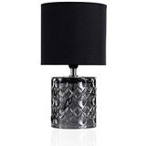 Pauleen Crystal Glow 48015 tafellamp, 20 W, voor E14, 230 V, grijs/zwart