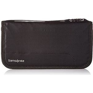 Samsonite RFID rits portemonnee, zwart., One Size, Reisportemonnee met rits