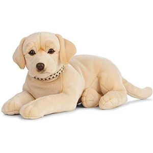 Grote pluche blonde Labrador hond knuffel 60 cm - Honden huisdieren knuffels - Speelgoed voor kinderen