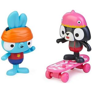 Brave Bunnies Skateboard Pack, skaten met konijn en wasbeer, met 2 actiefiguren en 1 skateboard als accessoire, speelgoed voor kinderen vanaf 3 jaar