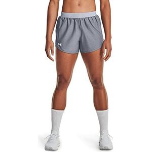 Under Armour Fly by 2.0 Hardloopshorts voor dames, staal gemêleerd/staal/reflecterend (035)