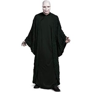 Disguise 107739D Voldemort, officieel Harry Potter Wizarding World kostuum voor volwassenen met Halloween-jurk en masker, zwart, XL (42-46)