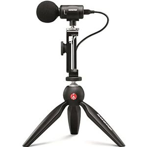 Shure MV88 DIG-VIDKIT met digitale stereo condensatormicrofoon voor Apple en Android zwart de MV88 video kit, 1