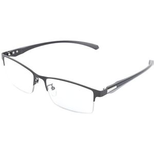 Multifocale leesbril, fotochromische bril die blauw licht blokkeert, half frame, comfortabel ontwerp voor ouderen om wandelen, hardlopen te observeren (+200)