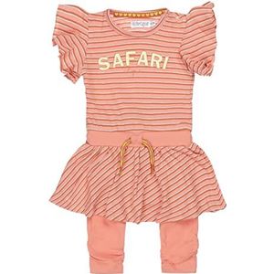 Dirkje Baby Meisjes 2-delige set Safari Salmon, roze, Roze