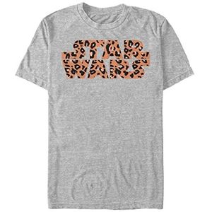 Star Wars Logo Cheetah Fill Organic T-shirt met korte mouwen uniseks T-shirt, Grijze mix.