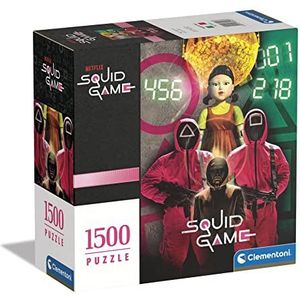 Clementoni - Squid Game Game-1500 stukjes volwassenen, tv-serie, Netflix-puzzel, gemaakt in Italië, meerkleurig, 80503