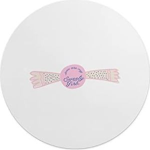 Questo Casa, Ronde muismat, digitaal bedrukt, antislip onderkant, voor kantoor en thuis, diameter 22 cm
