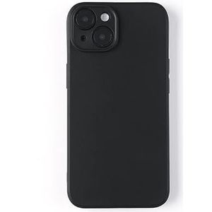 PASUTO Compatible avec iPhone 14 Case Liquid Silicone Case Full Body Protective Cover Shockproof Slim Phone Case Anti-Scratch Soft Microfiber Lining 6.1 inch Black