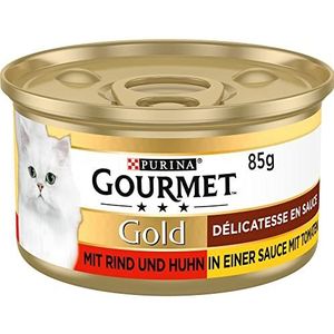 Purina Gourmet Gold Kattenvoer in saus, 12 blikjes (12 x 85 g)