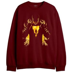 dc comics Meshazmsw001 Sweatshirt voor heren, 1 stuk, Bourgondië
