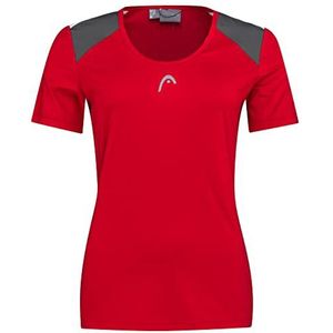 HEAD Dames Club 22 Tech T-Shirt Women Blouses & T-shirts (1 pak), Rood