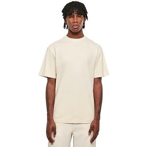 Urban Classics Oversized T-shirt met korte mouwen voor heren met afhangende schouders, 100% katoenen jersey, Wit zand