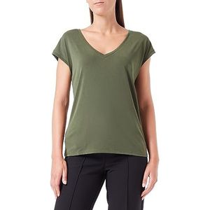 VERO MODA Vmfilli Ss T-shirt met V-hals Ga Noos T-shirt voor dames, Groene Rifle