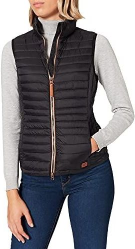 camel active dames 3602509E50 donsvest, Zwart, 46