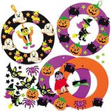 Baker Ross AX256 Halloween kransenset, 3 stuks kransringen voor kinderen voor het ontwerpen en decoreren, ideaal voor halloweendecoraties, ornamenten, deurbordjes en feestactiviteiten