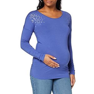 ESPRIT Maternity Damesshirt met lange, Elektrisch Blauw (441)