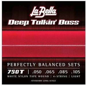 La Bella Bass 750T nylon, wit 050/105