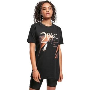 Dames T-shirt Mister Tee Tupac me against the world cover (grote maten)