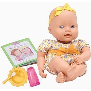 Baby Sweetheart de Battat - Maaltijdtijd, zachte pasgeboren pop van 30 cm met gemakkelijk te lezen verhalenboek en accessoires