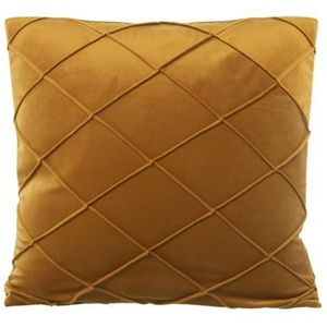 Alexandra House Living Coussin moutarde textile 45 x 45 cm
