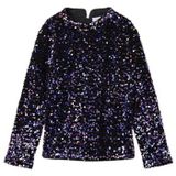 NAME IT Nkfrunica Ls Top Rt Blouse met lange mouwen voor meisjes (1 stuk), zwart.