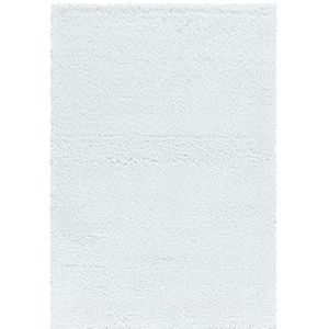 Giantore Pluizig tapijt, 80 x 150 cm, wit, 50 mm, hoogwaardige tapijten voor slaapkamer, kinderkamer, woonkamer