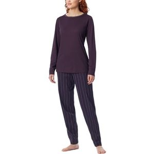 Schiesser Pyjama, lang, katoen, modal, nachtkleding, pyjamaset voor dames, Veelkleurig 5_182019