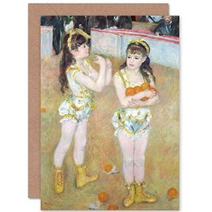Wenskaart Renoir Acrobats Cirque Fernando Wartenberg Sisters Fine Art + blanco envelop binnenin