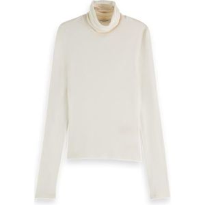 Scotch Soda Core Roll Up Neck Long Sleeve t-Shirt Dames t-Shirt