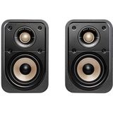 Polk Audio Signature Elite ES10 Surround Speakers met Hoge Resolutie voor Thuisbioscoop, Stereoluidsprekers, Satellietluidspreker, HiFi, Dolby Atmos en DTS: X Compatibel (Set van 2) - Zwart