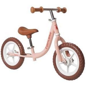FabricBike Mini 12 inch fiets zonder pedalen voor kinderen van 18 maanden - 3 jaar - Ultralichte leerfiets met verstelbaar stuur en zadel (Mini Sweet Pink)