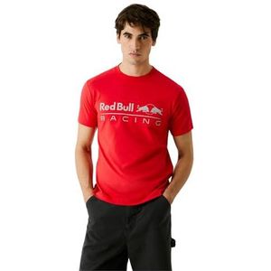 Red Bull Racing X Pepe Jeans Logo Tee T-shirt voor heren (1 stuk), Rood (Mars Red), XXL