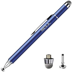 iSOUL Stylus voor touchscreen, stylus voor iPad, tablet, zeer gevoelige pen en fijne punt, universeel voor Android/telefoon/iPad Pro/Air/en alle apparaten